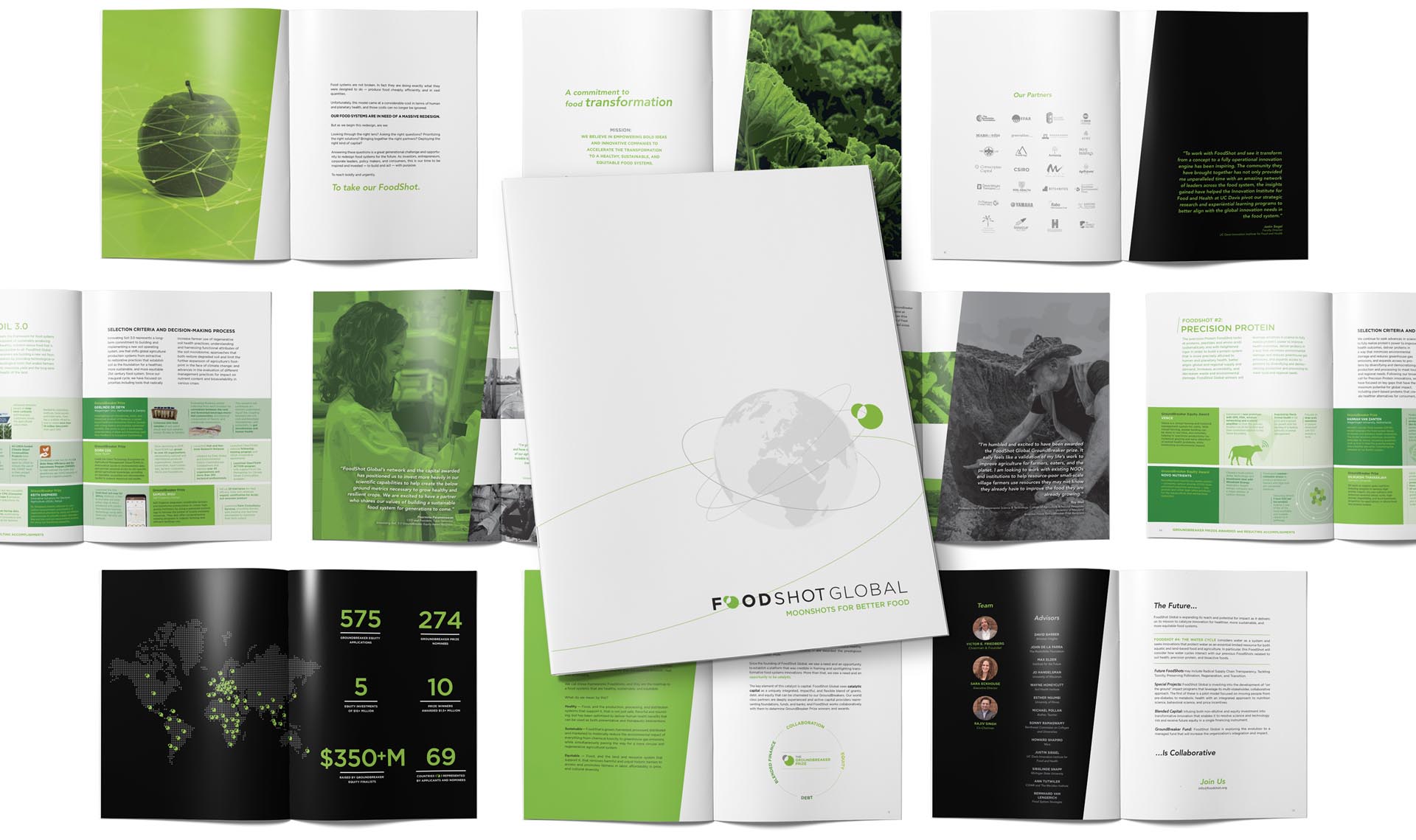 image of FoodShot Global brochure design