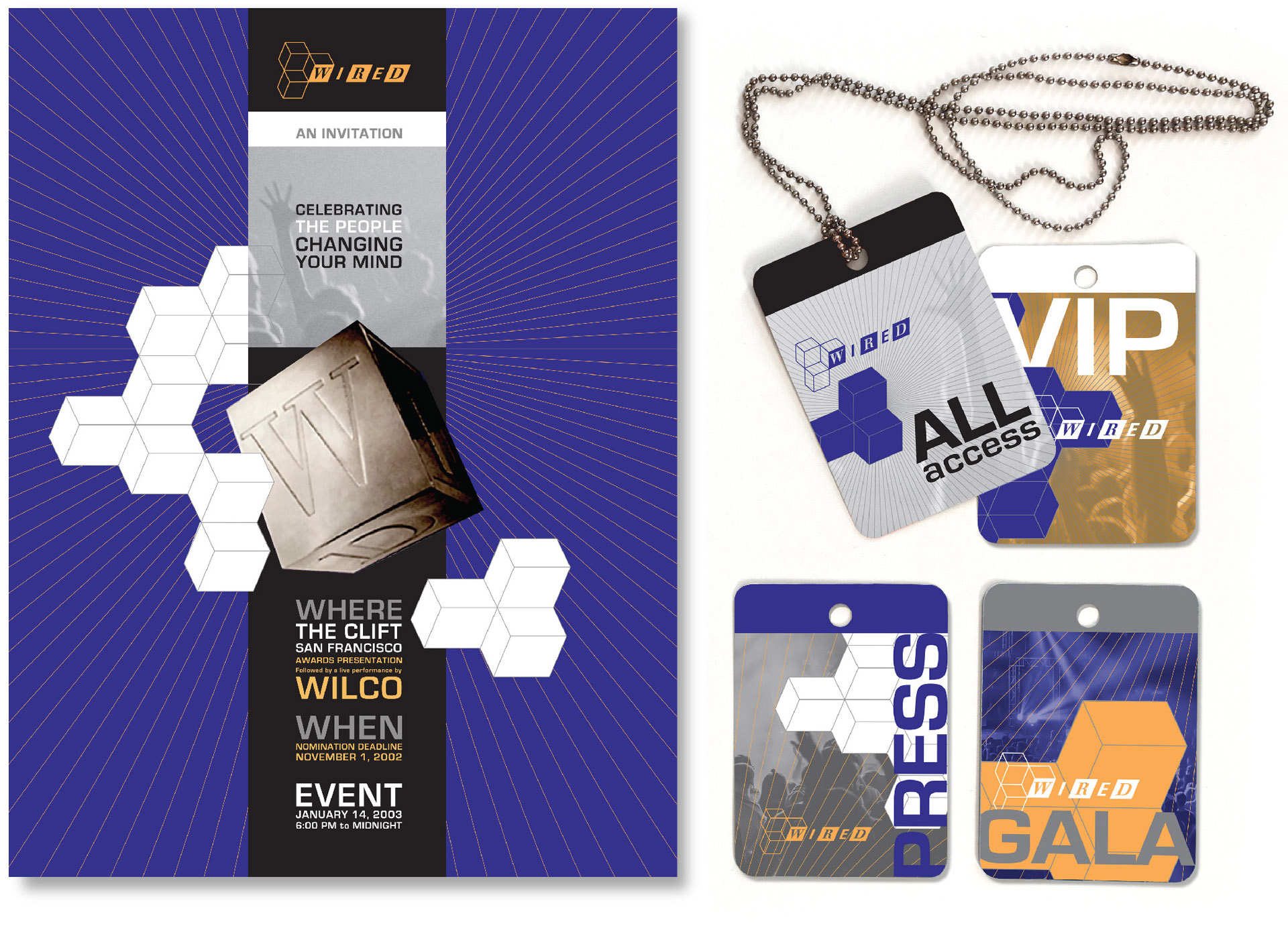 image of Wired Magazine Raves event collateral