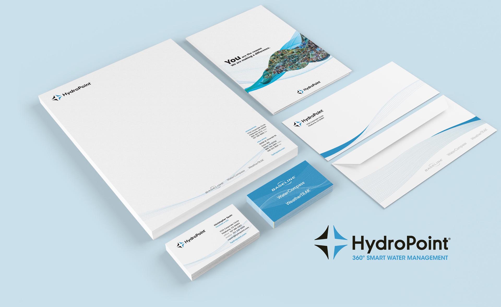 image of HydroPoint stationery
