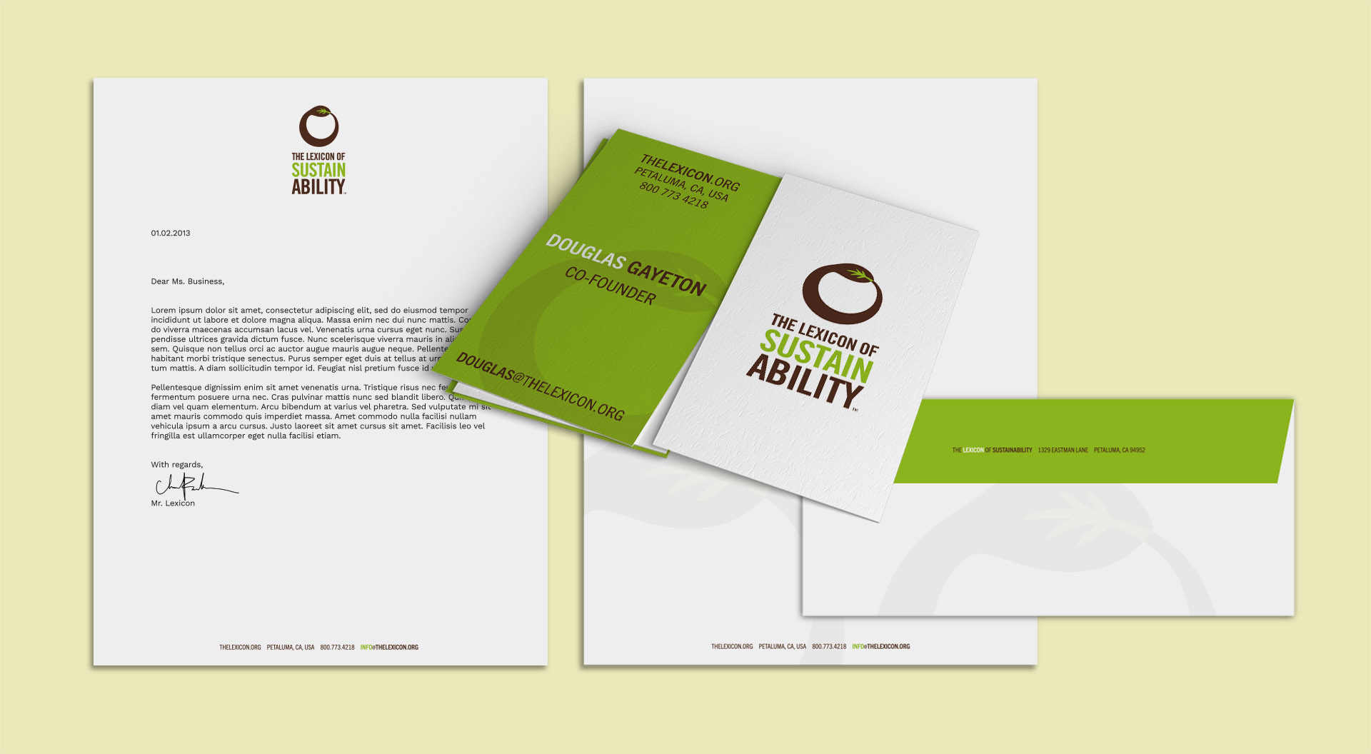image of The Lexicon of Sustainability stationery
