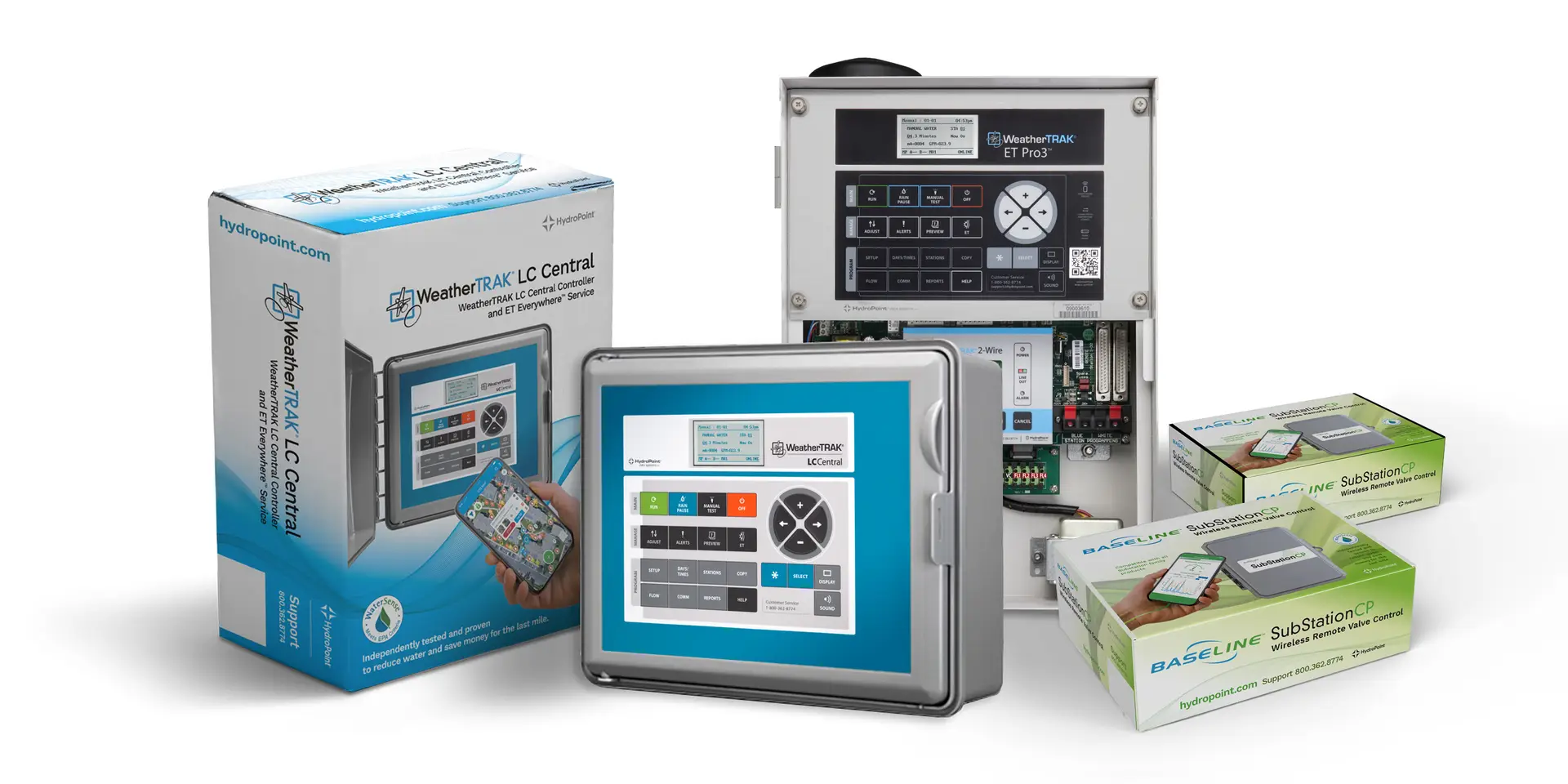 HydroPoint irrigation controller packaging design by Digges Design