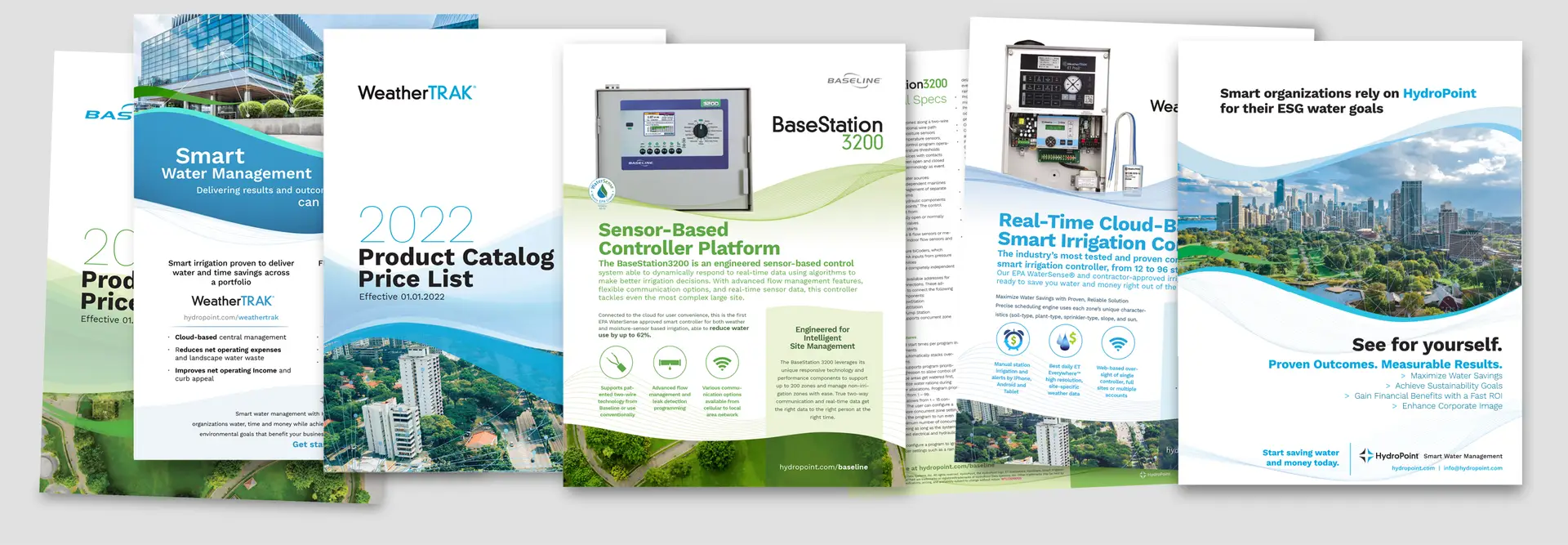 HydroPoint sell sheet layout by Digges Design