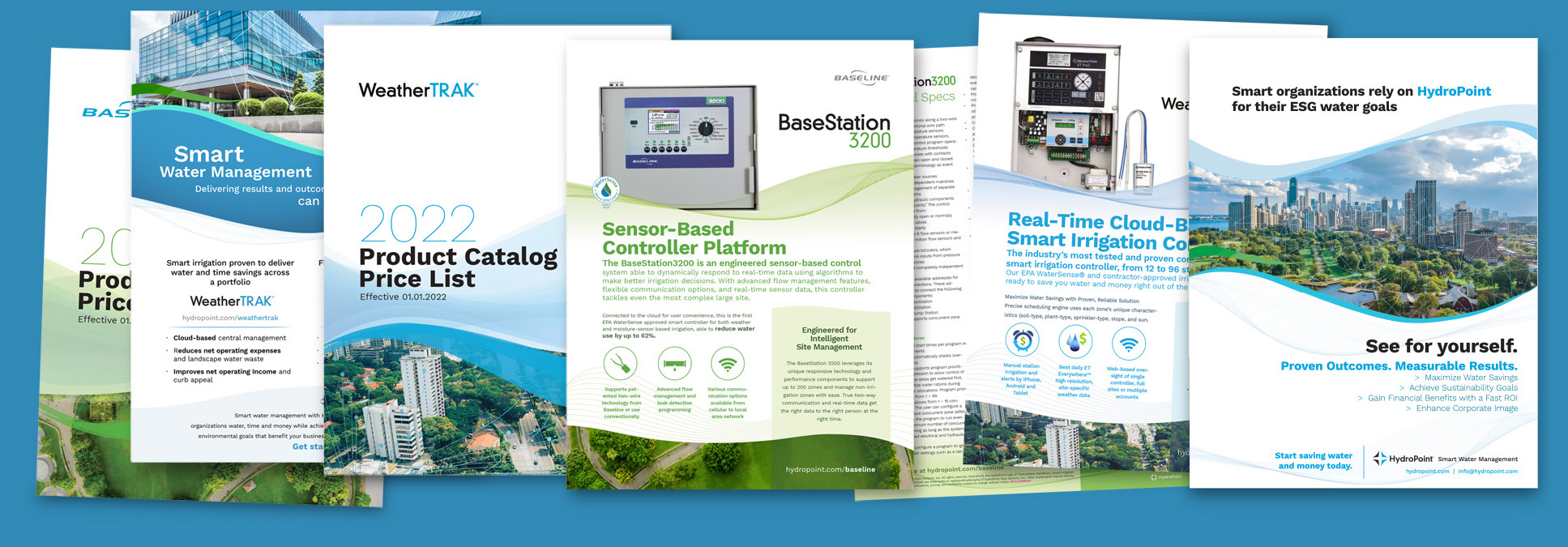 HydroPoint sell sheet layout by Digges Design