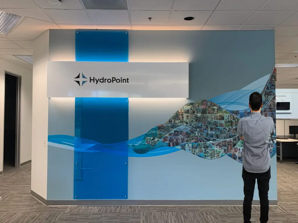 HydroPoint office mural design by Digges Design
